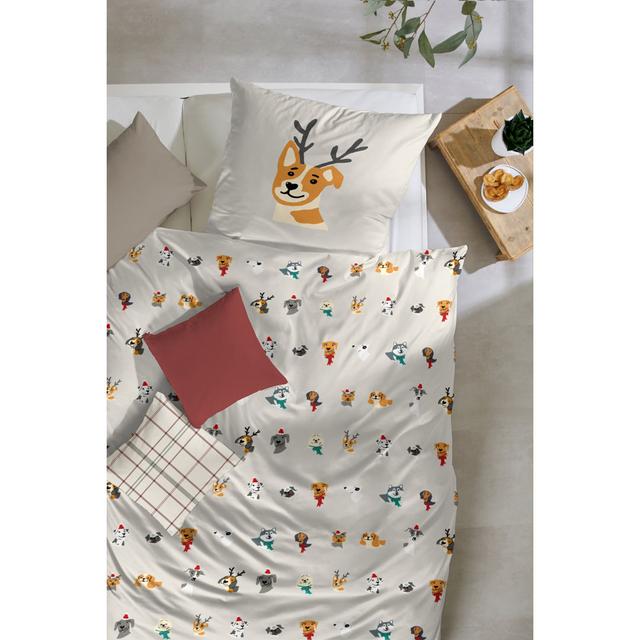 Rijk Cotton Abstract Duvet Cover Set with Pillow Shams 17 Stories on Productcaster.