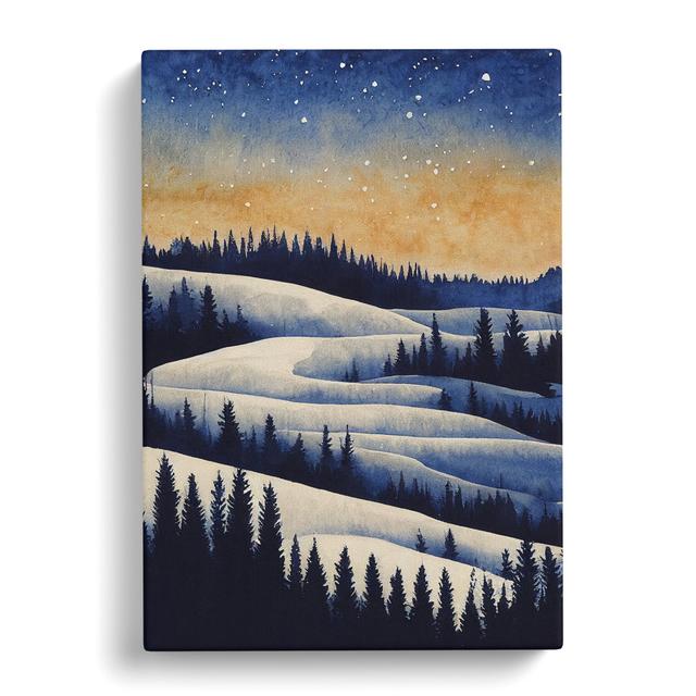 CAN-V0523-2803X Winter Forest Vol.6 - Wrapped Canvas Graphic Art Alpen Home Size: 60cm H x 40cm W x 3cm D on Productcaster.