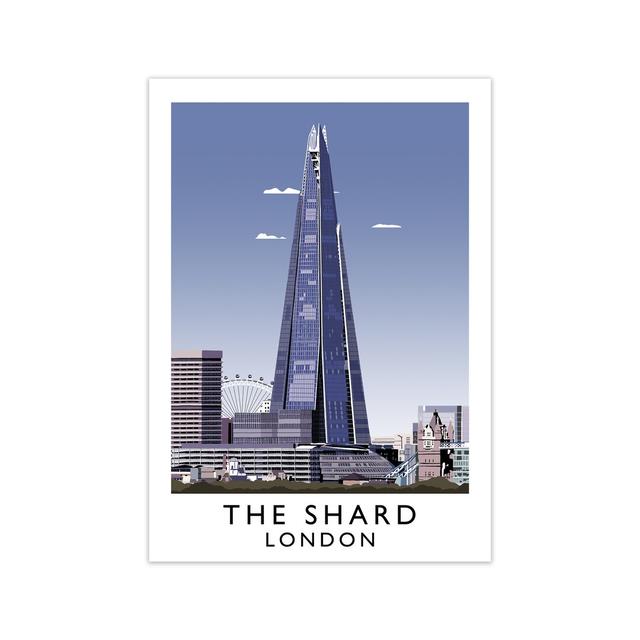 The Shard London by Richard O'Neill - Unframed Graphic Art Print on Paper 17 Stories Size: 30cm H x 21cm W on Productcaster.