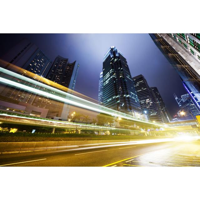 Elmendorf Hong Kong At Night by IakovKalinin - Wrapped Canvas Photograph Latitude Run Size: 30cm H x 46cm W x 3.8cm D on Productcaster.