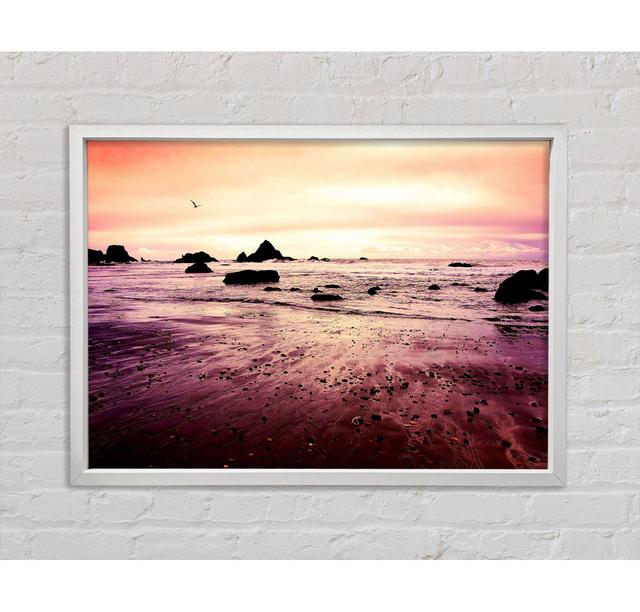 Peach Sunset Skies - Print Bright Star Size: 100cm H x 141.4cm W x 3.3cm D on Productcaster.