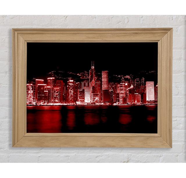 Hong Kong Waters Red - Single Picture Frame Art Prints Bright Star Size: 29.7cm H x 42cm W on Productcaster.