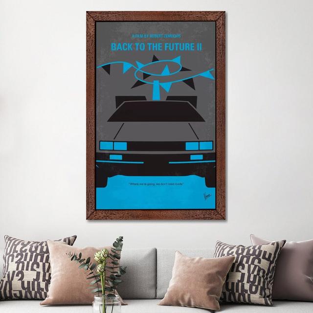 Back to the Future II Minimal Movie Poster by Chungkong - Advertisements Print on Canvas Happy Larry Size: 66.04cm H x 45.72cm W x 3.81cm D, Frame Opt on Productcaster.