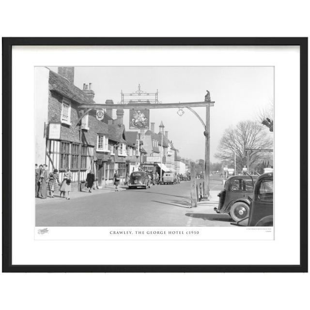 'Crawley, the George Hotel C1950' by Francis Frith - Picture Frame Photograph Print on Paper The Francis Frith Collection Size: 45cm H x 60cm W x 2.3c on Productcaster.