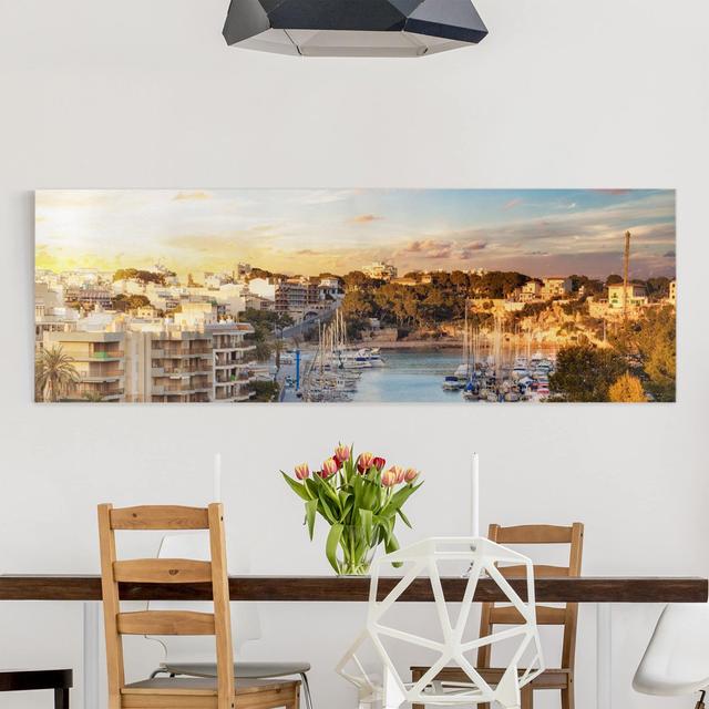 Leinwandbild Sunny Porto Cristo Ebern Designs Größe: 30 cm H x 90 cm B on Productcaster.