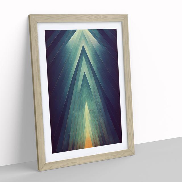 Awesome Abstract Art No.1 - Picture Frame Graphic Art Metro Lane Size: 34cm H x 25cm W x 2cm D, Frame Colour: Oak Framed on Productcaster.