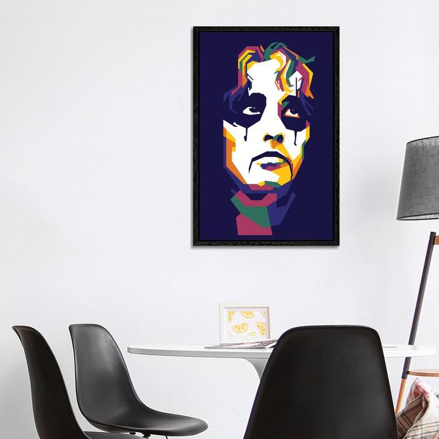 Alice Cooper by Dayat Banggai - Painting on Canvas Ebern Designs Format: Black Framed, Size: 101.6cm H x 66.04cm W x 3.81cm D on Productcaster.