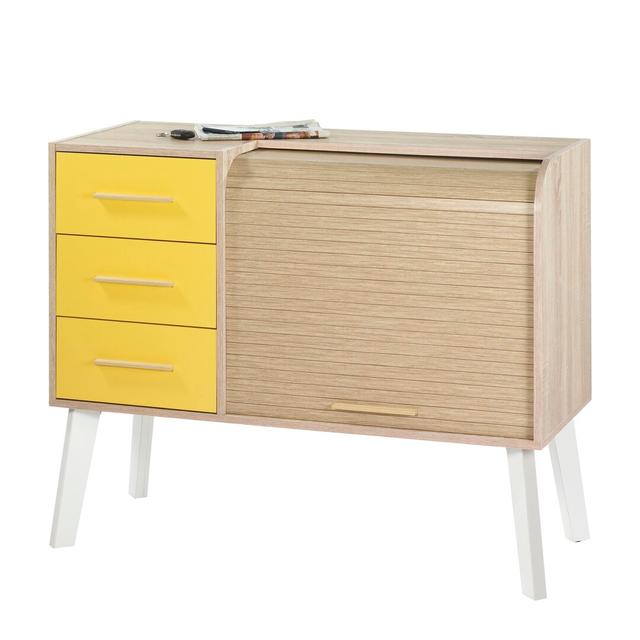 Caruso 110.4cm Sideboard Norden Home Colour (Body/Front): Oak/Bee on Productcaster.