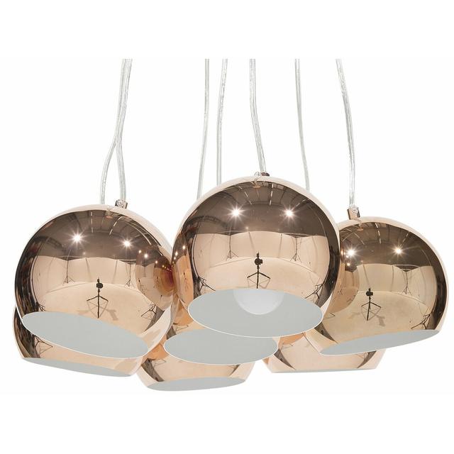 Chiang 7 - Light Cluster Dome Pendant Fairmont Park Shade Colour: Copper on Productcaster.