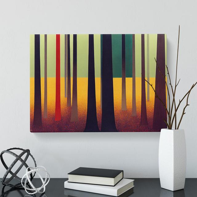 A Mystical Abstract Forest 17 Stories Size: 40cm H x 60cm W x 3cm D on Productcaster.