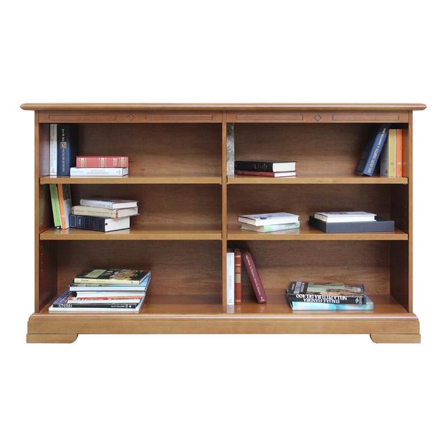 Library Bookcase with Adjustable Shelves made of Wood in Cherry Wood in Cherry wood by Rosalind Wheeler on Productcaster.