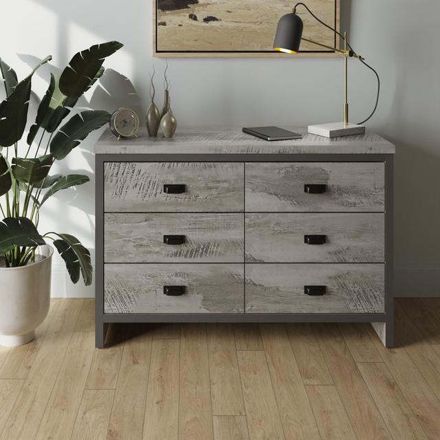 Almudena 6 Drawer 112.5Cm W Double Dresser Williston Forge on Productcaster.