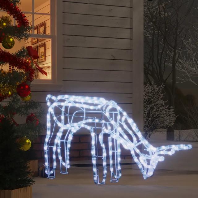 Folding Reindeer Lighted Display The Seasonal Aisle Colour: Cold White on Productcaster.