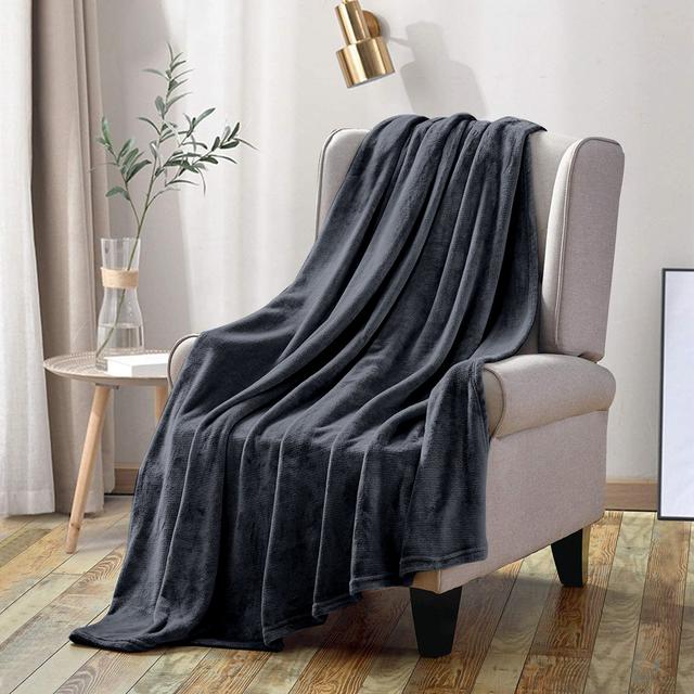 Soft Touch Mink Faux Fur Throw/Blanket Fairmont Park Size: W130 x L150cm, Colour: Grey on Productcaster.