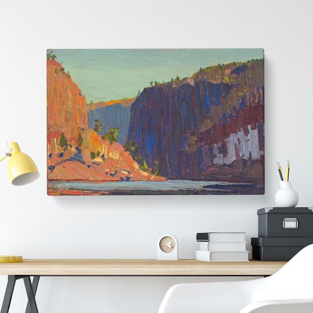 Petawawa Gorges by Tom Thomson - Wrapped Canvas Painting East Urban Home Size: 50cm H x 76cm W x 3cm D on Productcaster.