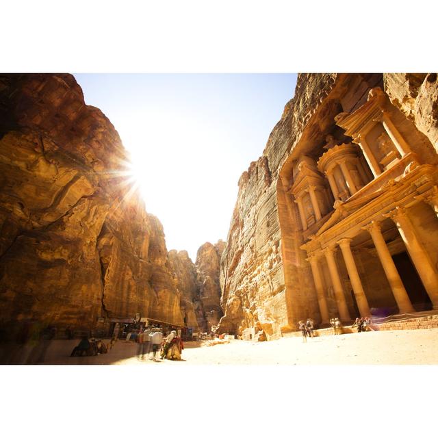 Petra Ancient City, Jordan by Roman_Slavik - Wrapped Canvas Photograph 17 Stories Size: 30cm H x 46cm W on Productcaster.