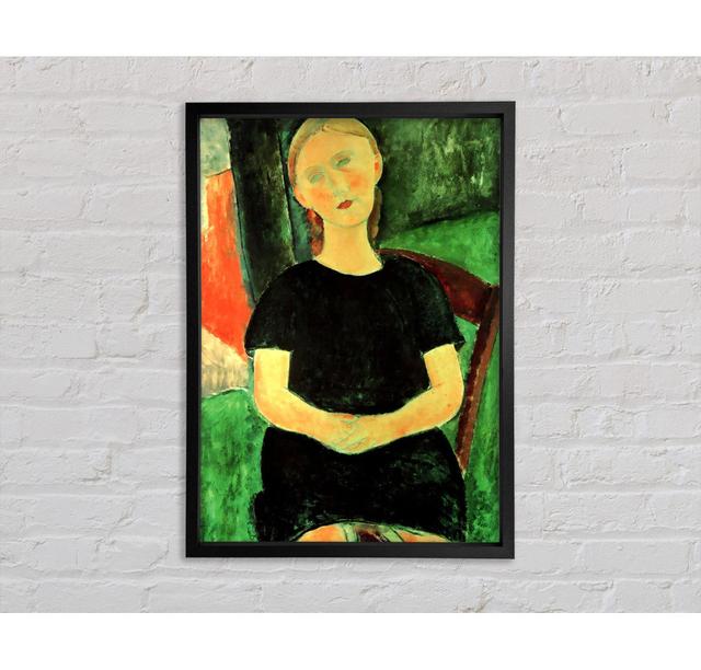 Modigliani Sitting Girl Framed Print Bright Star Size: 84.1cm H x 59.7cm W x 3.3cm D on Productcaster.