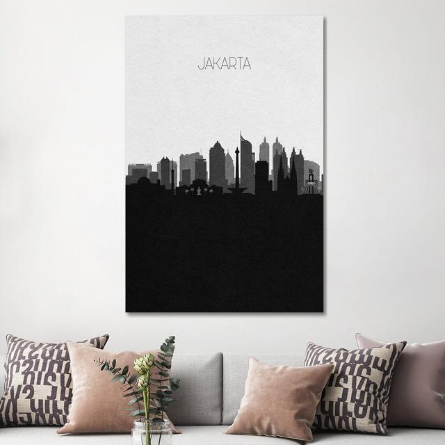 Jakarta, Indonesia City Skyline by Ayse Deniz Akerman - Print on Canvas iCanvas Size: 101.6cm H x 66.04cm W x 3.81cm D, Format: Wrapped Canvas on Productcaster.