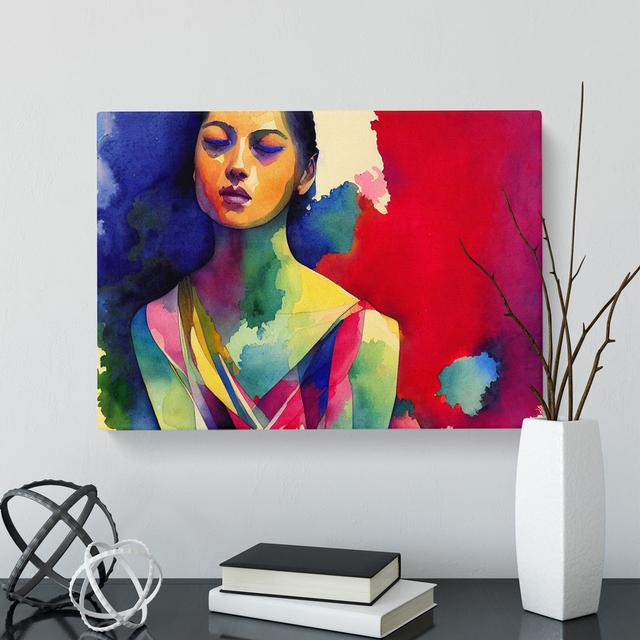 Woman Dancer Painted Vol.1 Abstract - Wrapped Canvas Print 17 Stories Size: 40cm H x 60cm W x 3cm D on Productcaster.