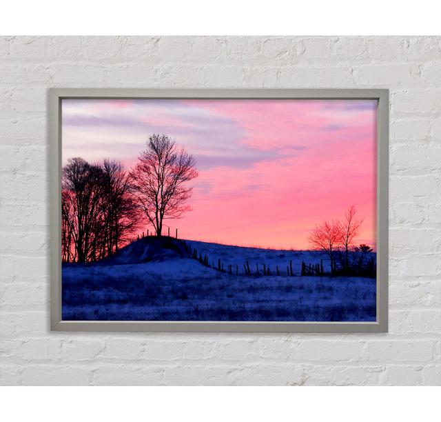 Yorkshire Dales Serene Winter - Print Ebern Designs Size: 100cm H x 141.4cm W x 3.3cm D on Productcaster.