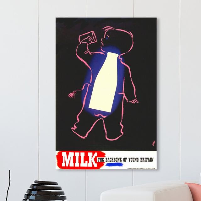 Milk - Wrapped Canvas Print East Urban Home Size: 91.4 cm H x 61 cm W on Productcaster.