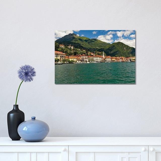 Lakeside View Of Bellagio On Lake Como by George Oze - Wrapped Canvas Print Alpen Home Size: 30.48cm H x 45.72cm W x 1.9cm D on Productcaster.