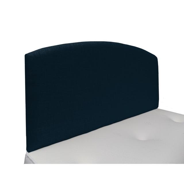 Headboard Interiors 2 Suit U Size: Single (3'), Upholstery: Naples Velvet, Colour: Blue on Productcaster.