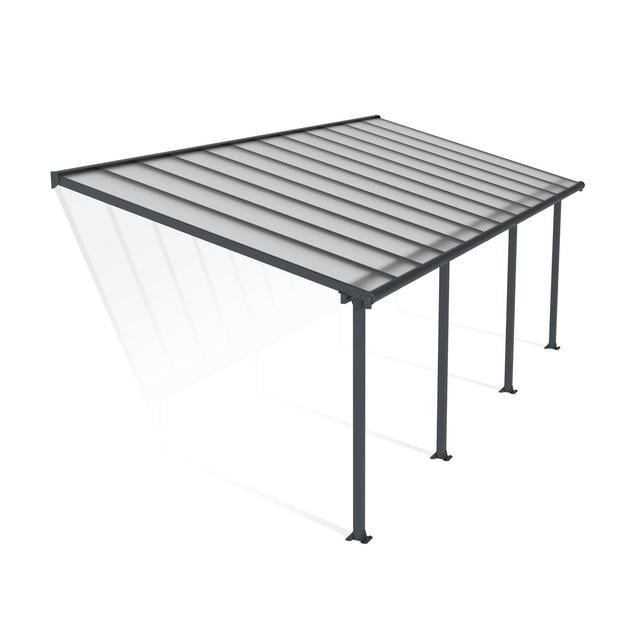 Olympia Awning Canopia by Palram Colour: Grey, Size: 3m H x 7.4m W x 3m D on Productcaster.