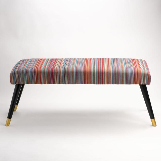 Lime Upholstered Bench Canora Grey Size: H45 x W130 x D40cm on Productcaster.