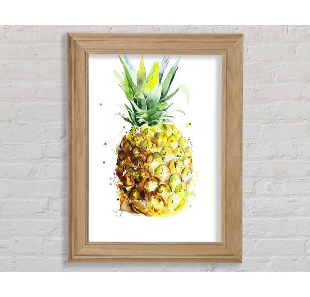 Ananas - Druck Sansibar Home Format: Poster mit Naturholz-Rahmen, Größe: 29.7cm H x 42cm W x 8cm D on Productcaster.