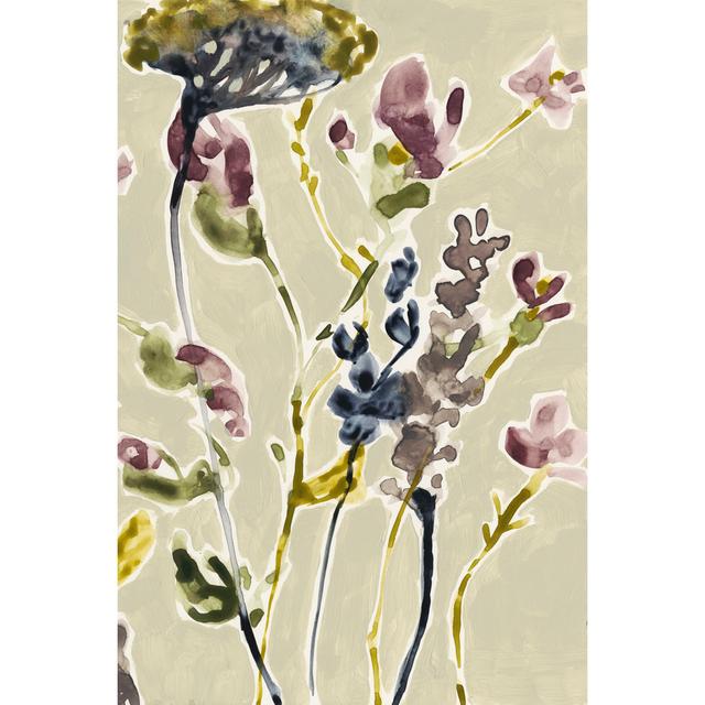 Parchment Flower Field II by Jennifer Goldberger - Wrapped Canvas Painting Rosalind Wheeler Size: 30cm H x 20cm W x 3.8cm D on Productcaster.