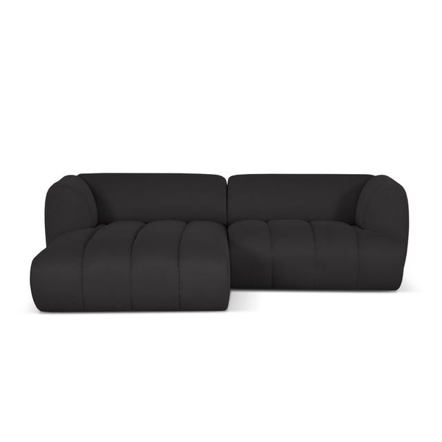 Ecksofa Micadoni Micadoni Home Polsterfarbe: Dunkelgrau, Ausrichtung: Links ausgerichtet on Productcaster.