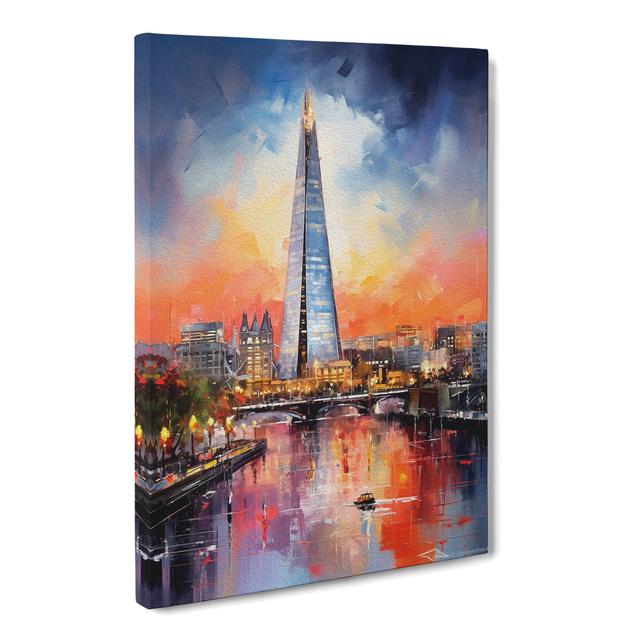 The Shard Action No.3 - Art Prints Marlow Home Co. Size: 76cm H x 50cm W x 3cm D on Productcaster.