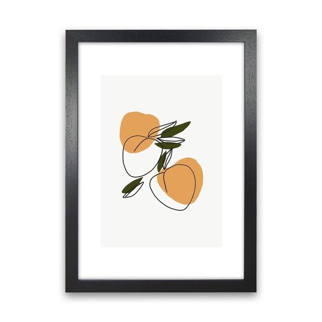 Mica Apricots N3 by Pixy Paper - Graphic Art Rosalind Wheeler Format: Black Framed, Size: 29.7cm H x 21cm W x 3cm D on Productcaster.