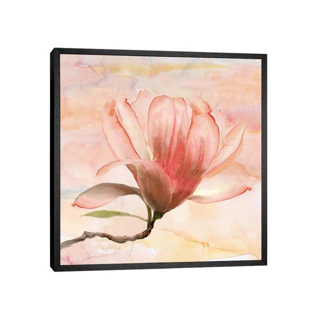 Dreamy Magnolia I by Nan - Graphic Art Print on Canvas Rosalind Wheeler Format: Black Framed, Size: 45.72cm H x 45.72cm W x 3.81cm D on Productcaster.