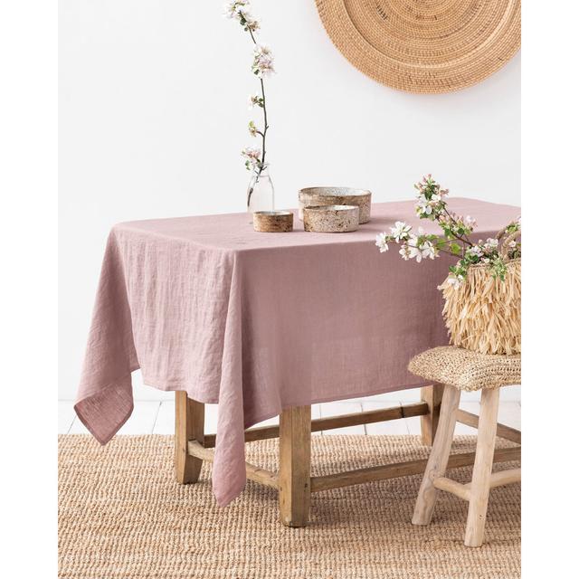 Tablecloth MagicLinen Colour: Woodrose, Size: 150cm Rectangular on Productcaster.