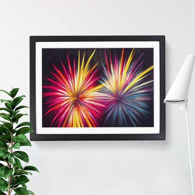 Delicious Fireworks - Single Picture Frame Print Marlow Home Co. Frame Colour: Black, Size: 34cm H x 46cm W x 2cm D on Productcaster.