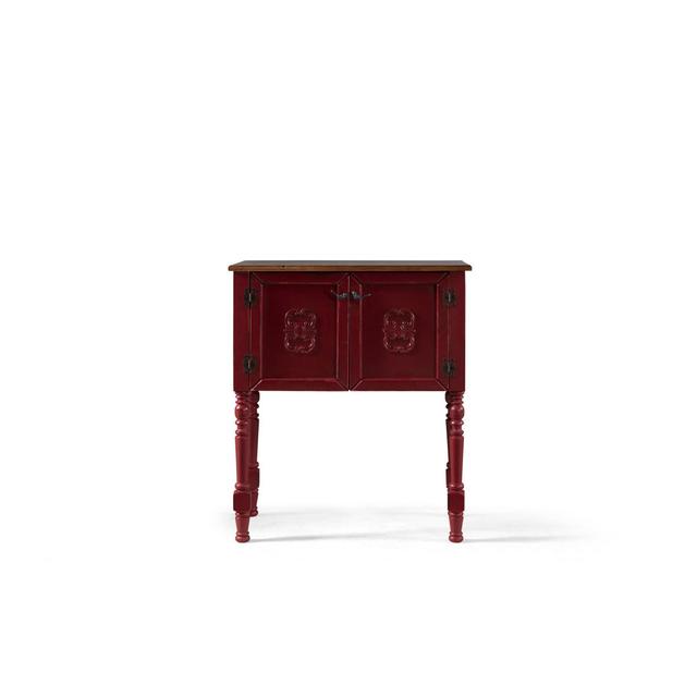 Oded Dressing Table 17 Stories Colour(Top/Frame): Red on Productcaster.