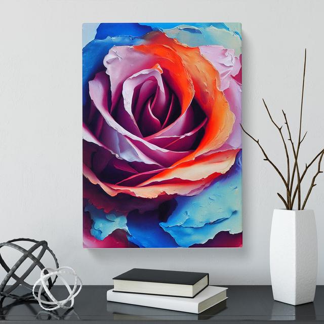 Hoberg Rose Flower Painting Vol.6 - Wrapped Canvas Print Rosdorf Park Size: 60cm H x 40cm W on Productcaster.