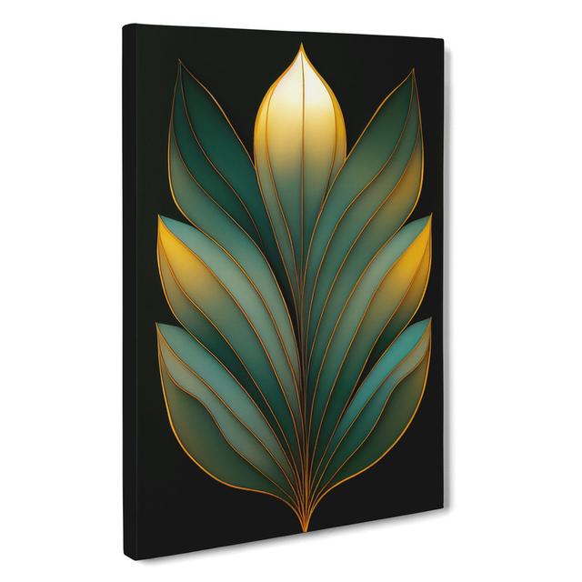 An Exceptional Leaf - Wrapped Canvas Graphic Art ClassicLiving Size: 50cm H x 35cm W x 3cm D, Format: Wrapped Canvas on Productcaster.