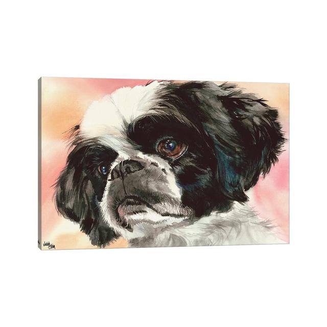 Puppy Dog Eyes - Shih Tzu by Judith Stein - Painting on Canvas 17 Stories Format: Wrapped Canvas, Size: 30.48cm H x 45.72cm W x 1.91cm D on Productcaster.