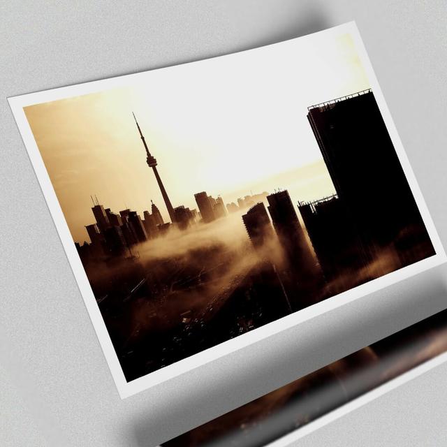 City Fog Architecture - Unframed Graphic Art Print on Paper East Urban Home Size: 42 cm H x 59.4 cm W on Productcaster.