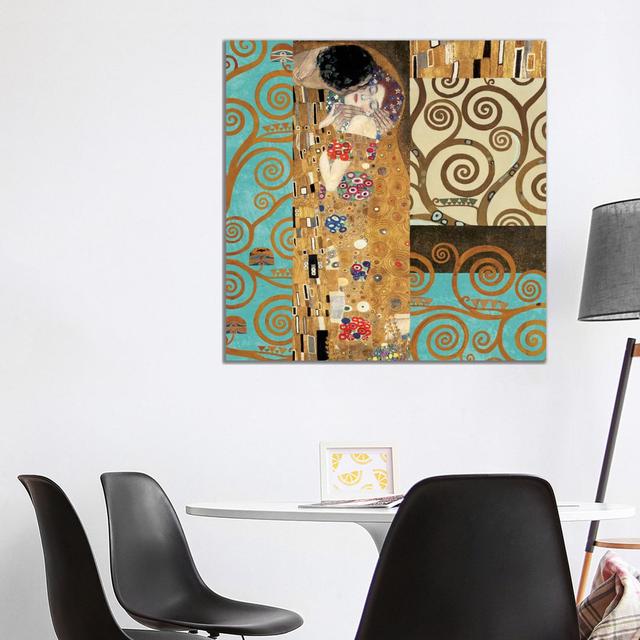 Klimt 150 Anniversary IV by Gustav Klimt - Wrapped Canvas Painting ClassicLiving Size: 93.98cm H x 93.98cm W x 1.91cm D on Productcaster.