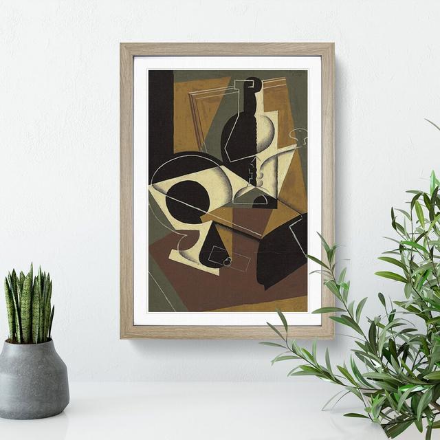 Cafe Moulin by Juan Gris - Picture Frame Painting East Urban Home Frame Option: Oak Framed, Size: 36cm H x 27cm W x 2cm D on Productcaster.