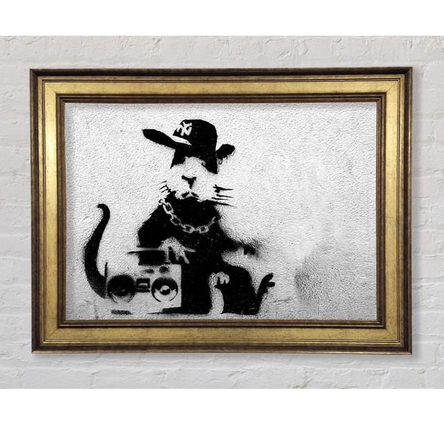 Rap Rat Framed Print Ivy Bronx Size: 21cm H x 42cm W x 8cm D on Productcaster.