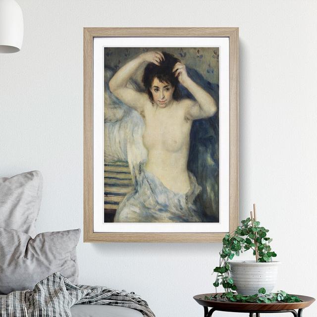 Before the Bath by Pierre-Auguste Renoir - Picture Frame Painting East Urban Home Frame Option: Oak Framed, Size: 48cm H x 36cm W x 2cm D on Productcaster.