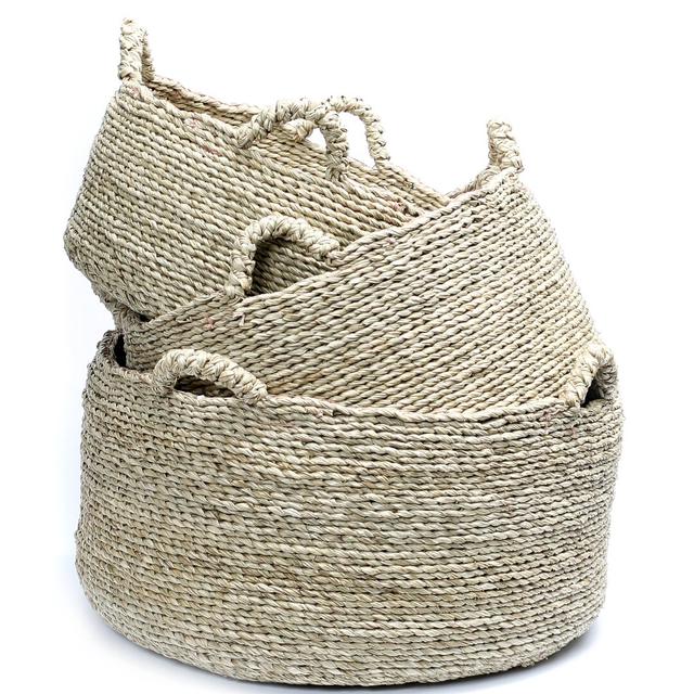 Les Quatre Wicker 3 Piece Basket Set Bazar Bizar on Productcaster.