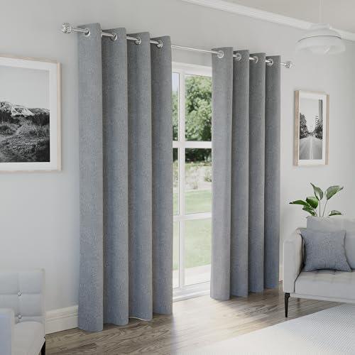 Rodenal Polyester Blackout Grommet / Eyelet Curtain Pair 17 Stories Panel Size: 168cm W x 137cm L, Curtain Colour: Grey on Productcaster.