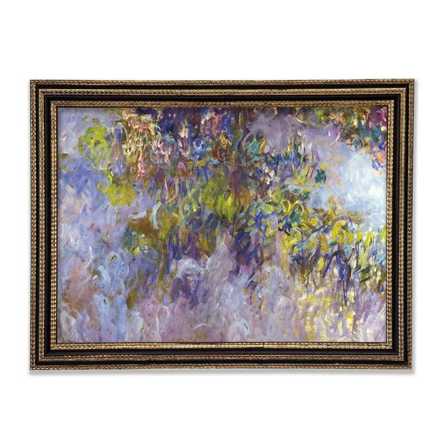 Gerahmtes Wandbild Wisteria 1 von Monet Perspections Größe: 59,7 cm H x 84,1 cm B x 3 cm T on Productcaster.