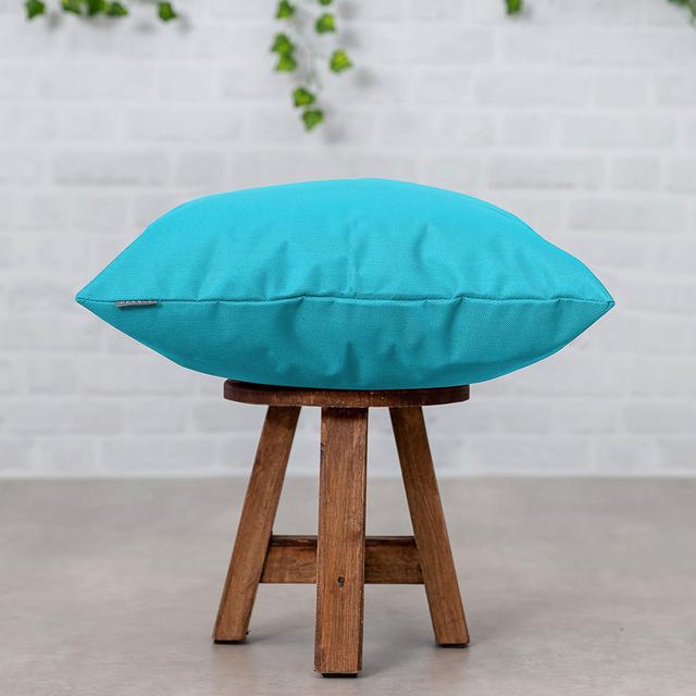 Siobhan Outdoor Cushion with Filling (Set of 4) Hykkon Colour: Aqua Blue on Productcaster.